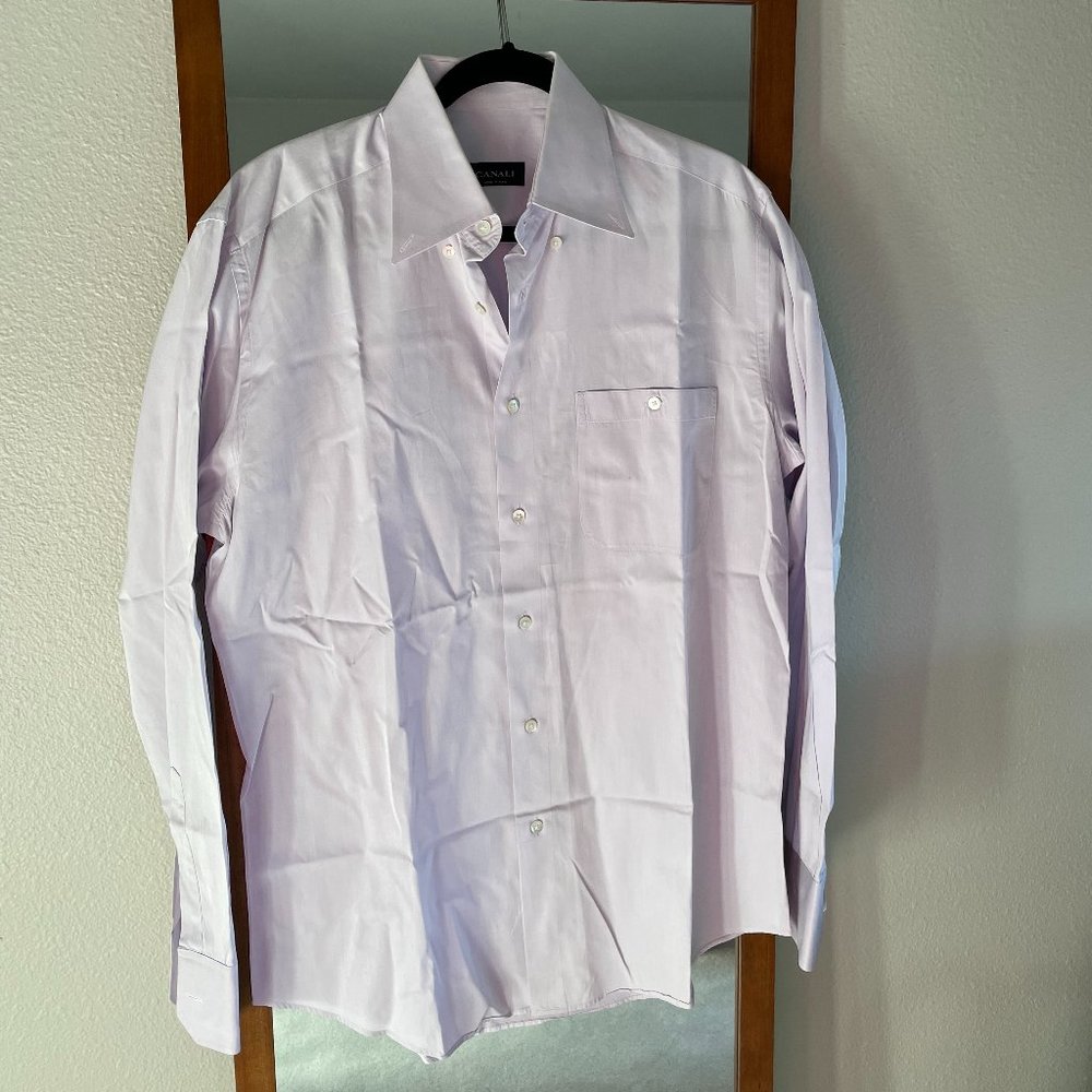 Canali Lavender Dress Shirt - 16.5/42